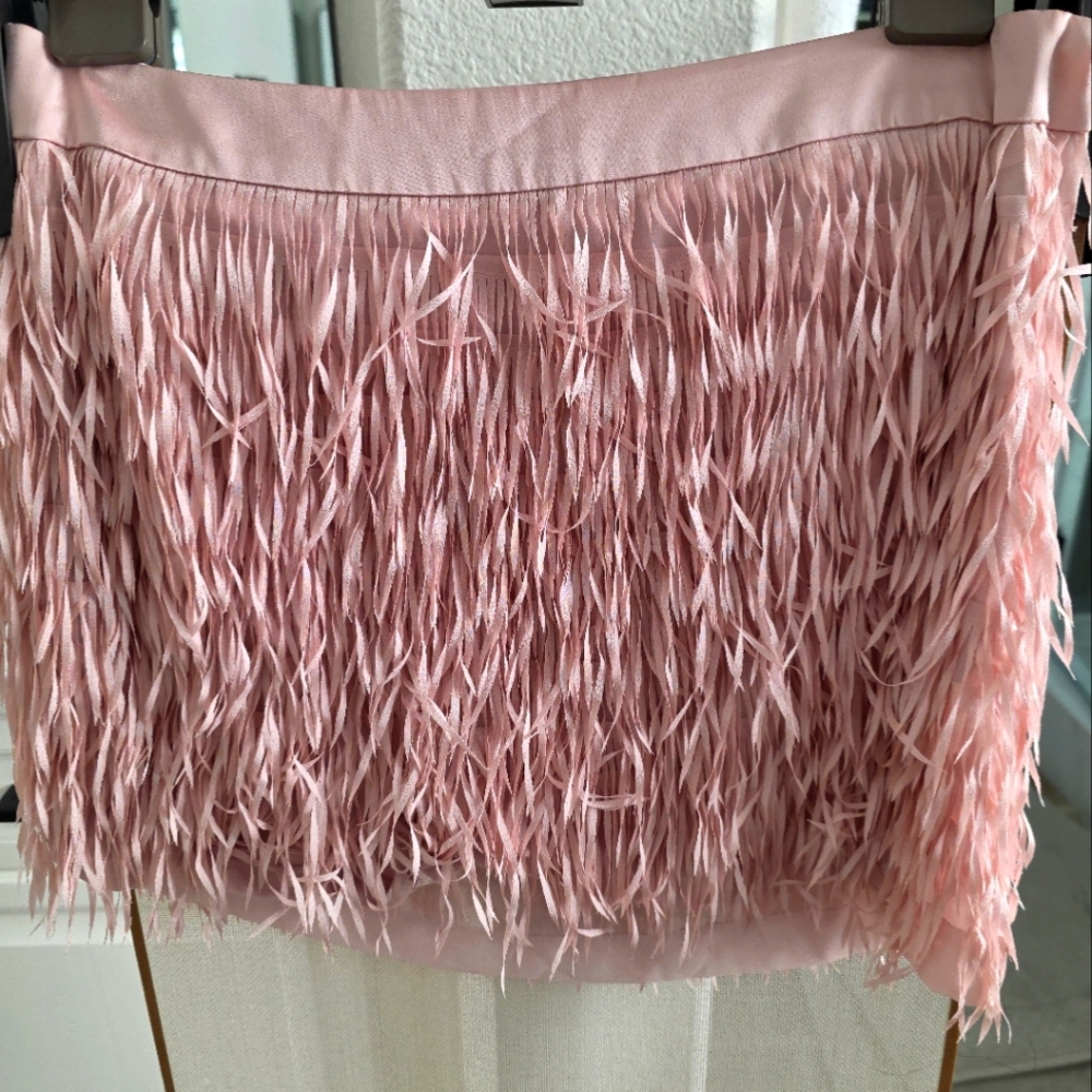 Pink Feathered Women's Skirt